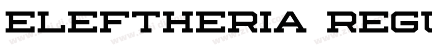 Eleftheria Regular字体转换